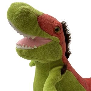 Aurora Velociraptor Dinosaur Dino Plush Stuffed Animal 11" Green Orange Cute